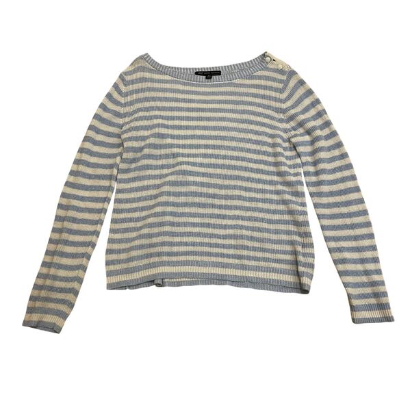 Brooks Brothers 346 Linen-Cotton Striped Boatneck Sweater M | Nautical Resort - Picture 6 of 6